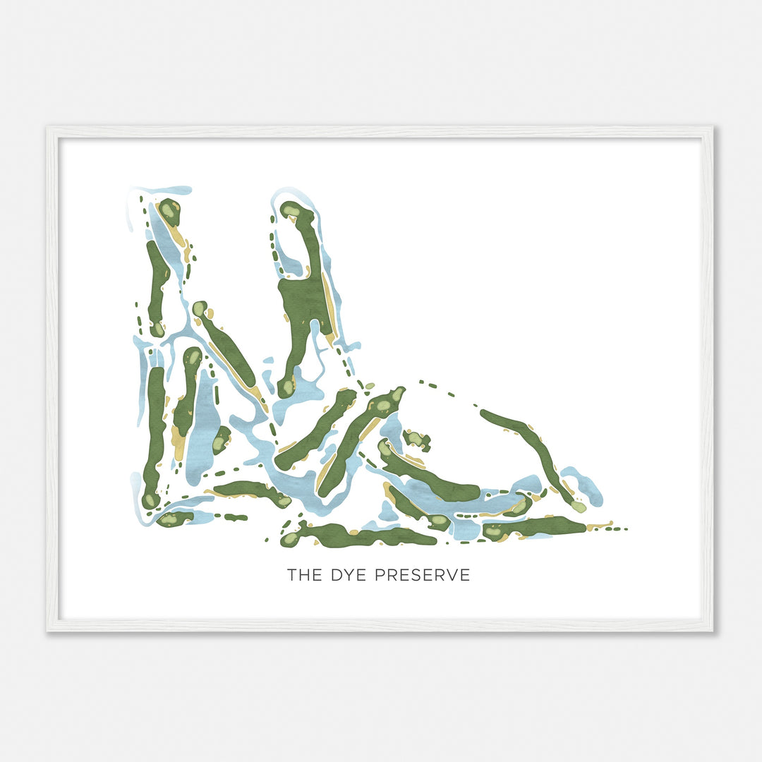 Print of The Dye Preserve Modern Map