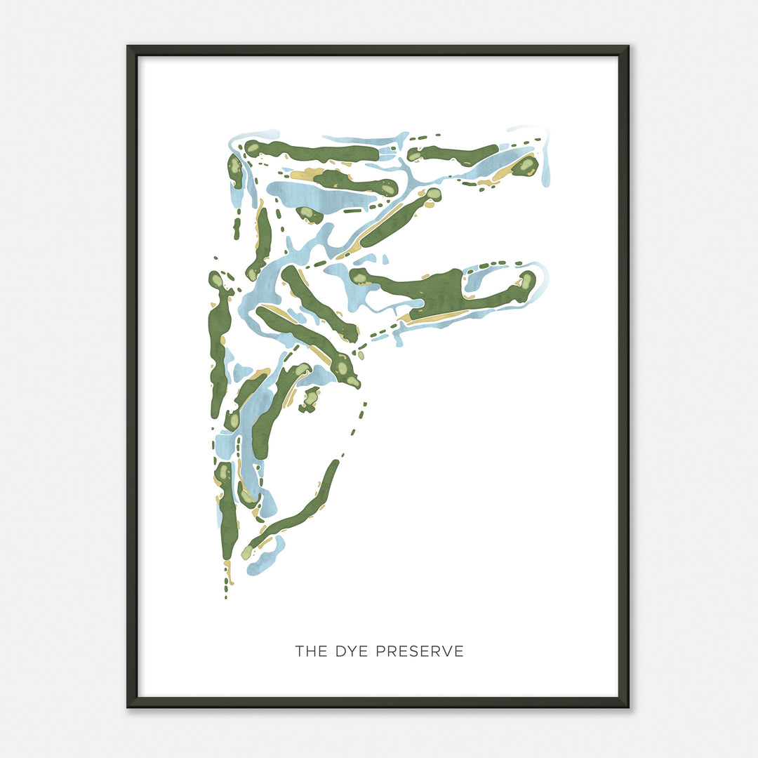 Print of The Dye Preserve Modern Map