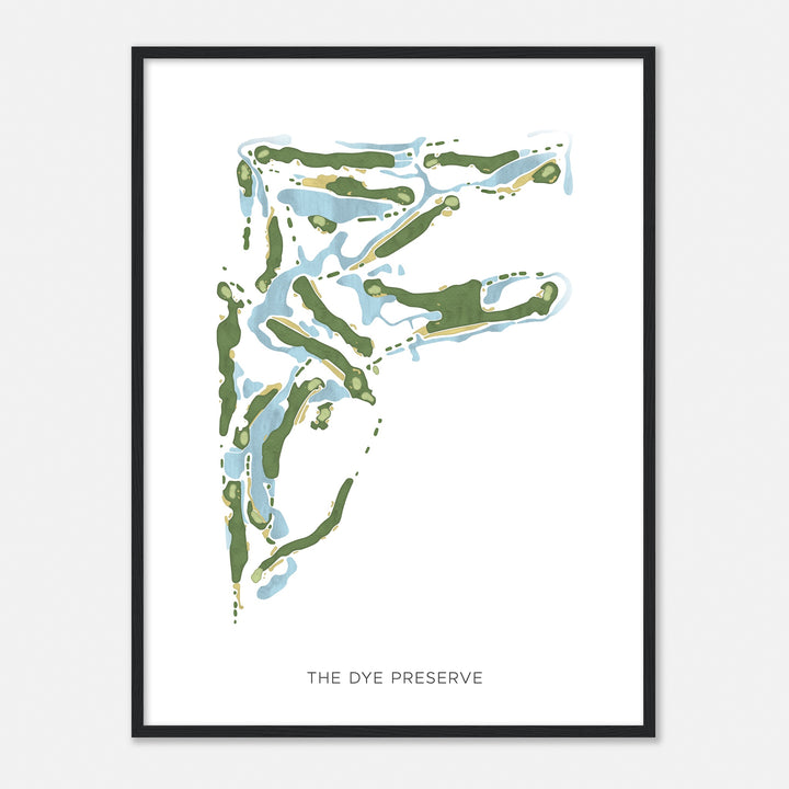 Print of The Dye Preserve Modern Map