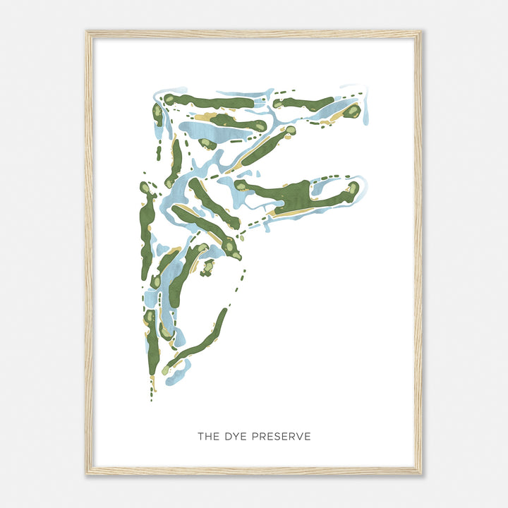 Print of The Dye Preserve Modern Map