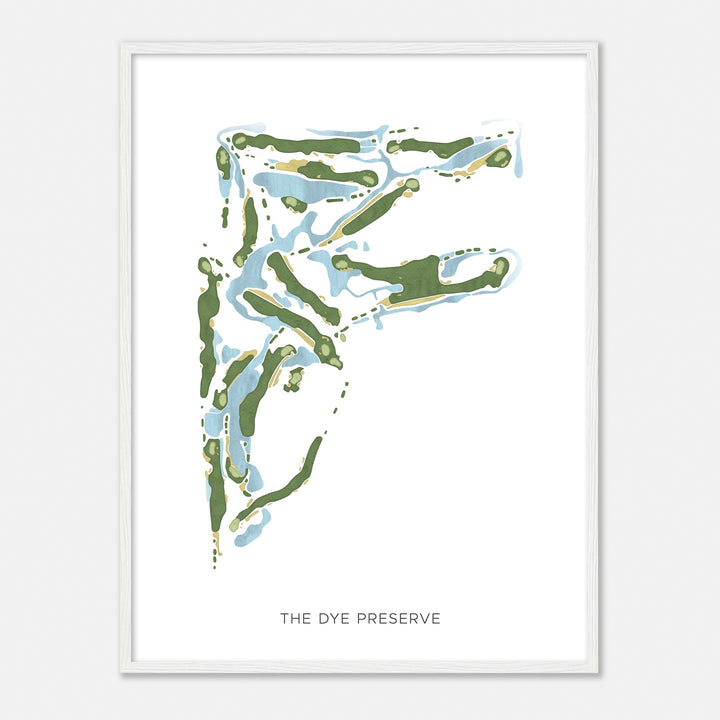 Print of The Dye Preserve Modern Map