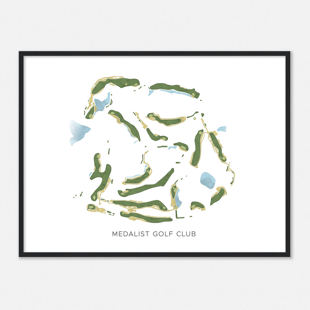 Print of Medalist Golf Club Modern Map