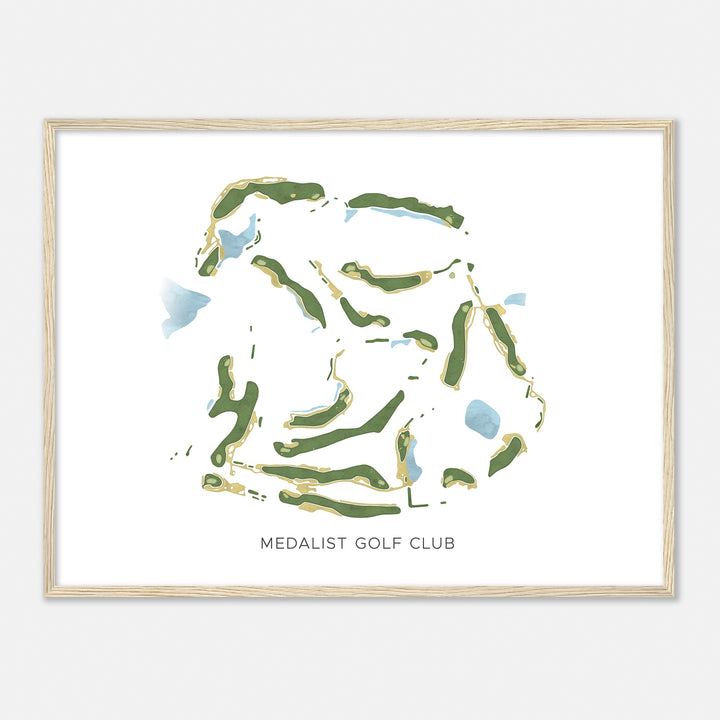 Print of Medalist Golf Club Modern Map