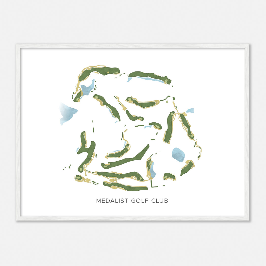 Print of Medalist Golf Club Modern Map