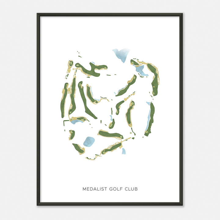 Print of Medalist Golf Club Modern Map