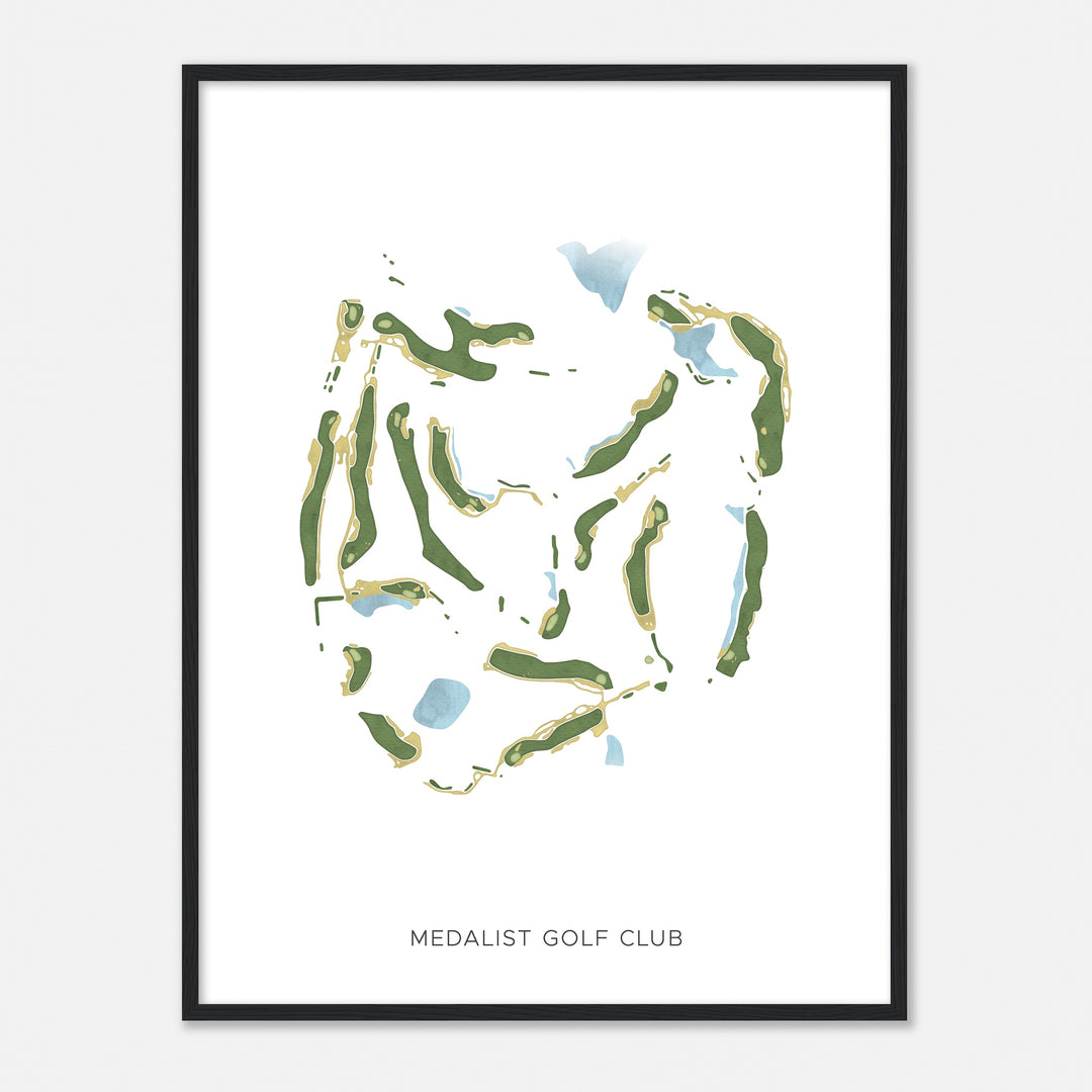 Print of Medalist Golf Club Modern Map