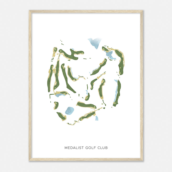 Print of Medalist Golf Club Modern Map