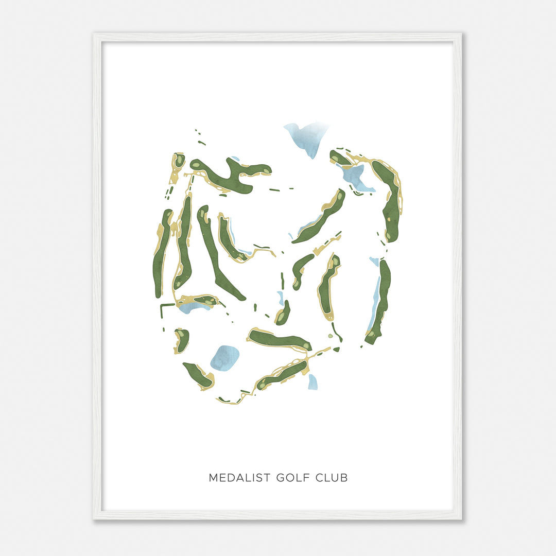 Print of Medalist Golf Club Modern Map