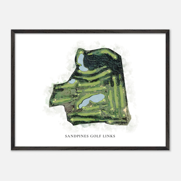 Print of Sandpines Golf Links Classic Map