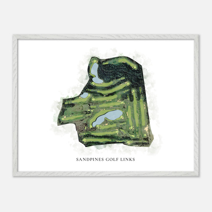 Print of Sandpines Golf Links Classic Map