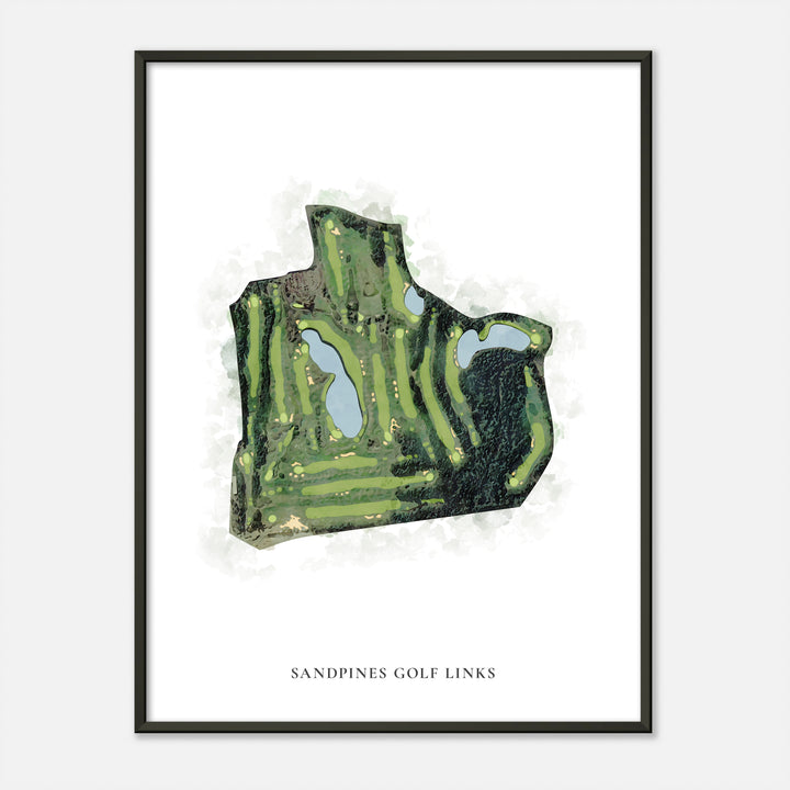Print of Sandpines Golf Links Classic Map