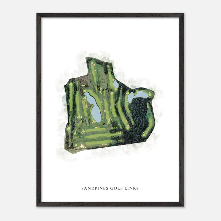 Print of Sandpines Golf Links Classic Map