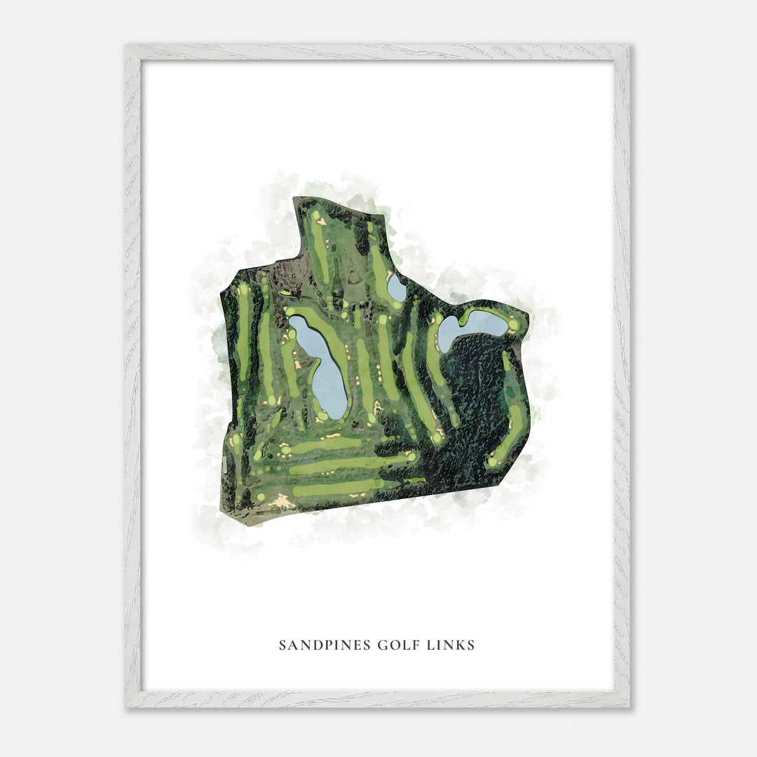 Print of Sandpines Golf Links Classic Map