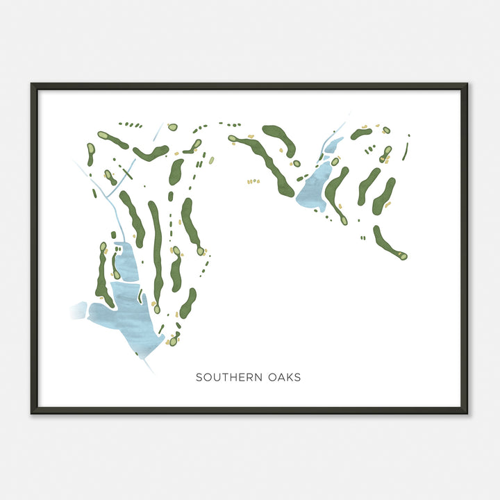 Print of Southern Oaks Modern Map