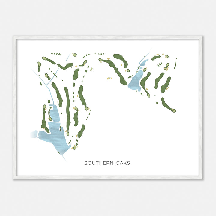 Print of Southern Oaks Modern Map