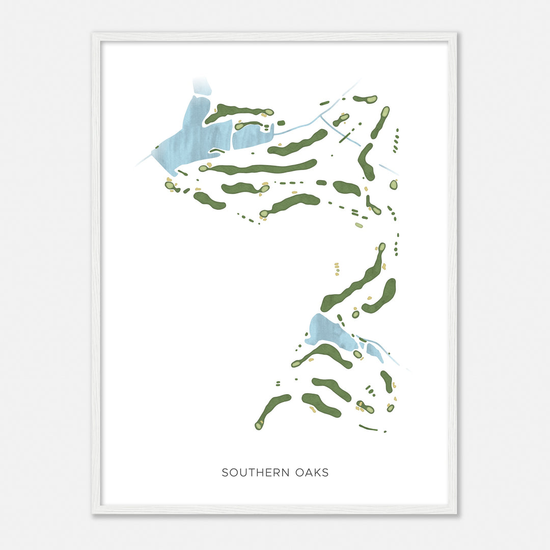 Print of Southern Oaks Modern Map
