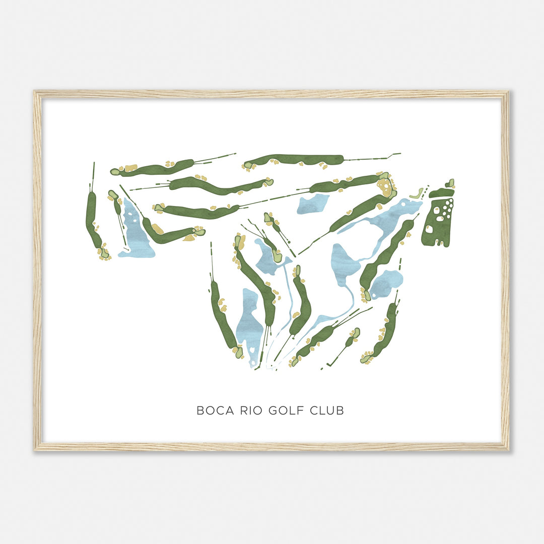 Print of Boca Rio Golf Club Modern Map