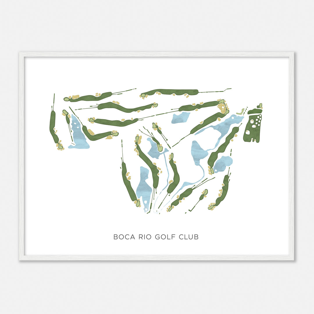 Print of Boca Rio Golf Club Modern Map