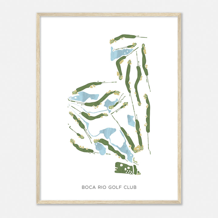 Print of Boca Rio Golf Club Modern Map