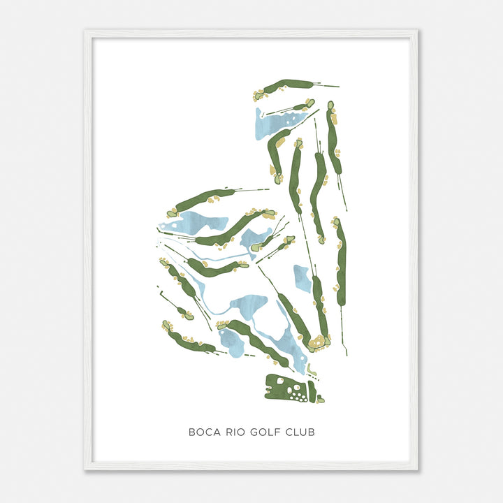 Print of Boca Rio Golf Club Modern Map