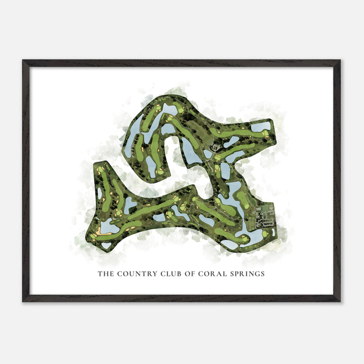 Print of The Country Club Of Coral Springs Classic Map