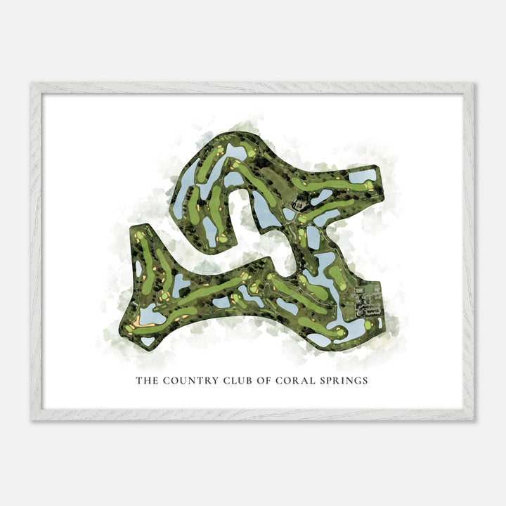 Print of The Country Club Of Coral Springs Classic Map