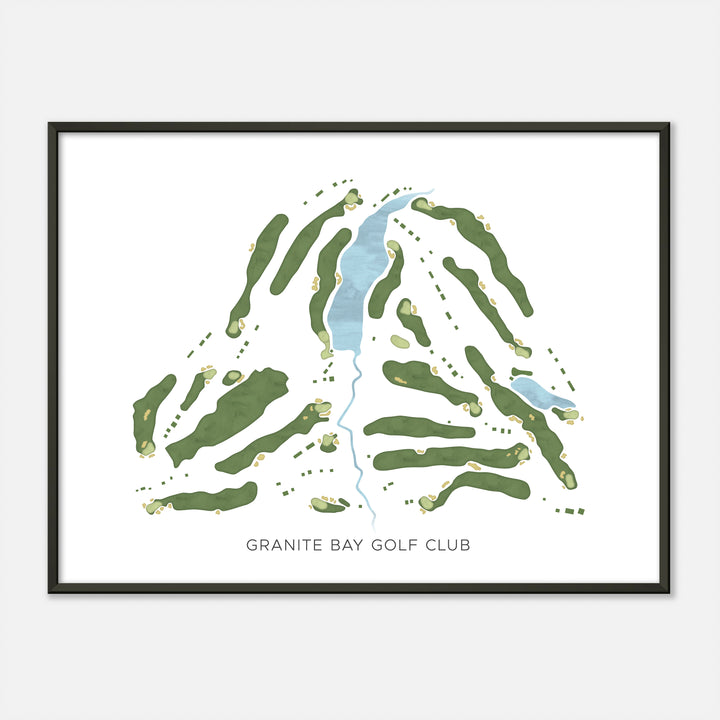 Print of Granite Bay Golf Club Modern Map