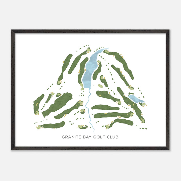 Print of Granite Bay Golf Club Modern Map