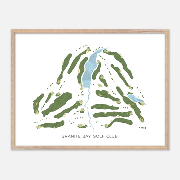 Print of Granite Bay Golf Club Modern Map