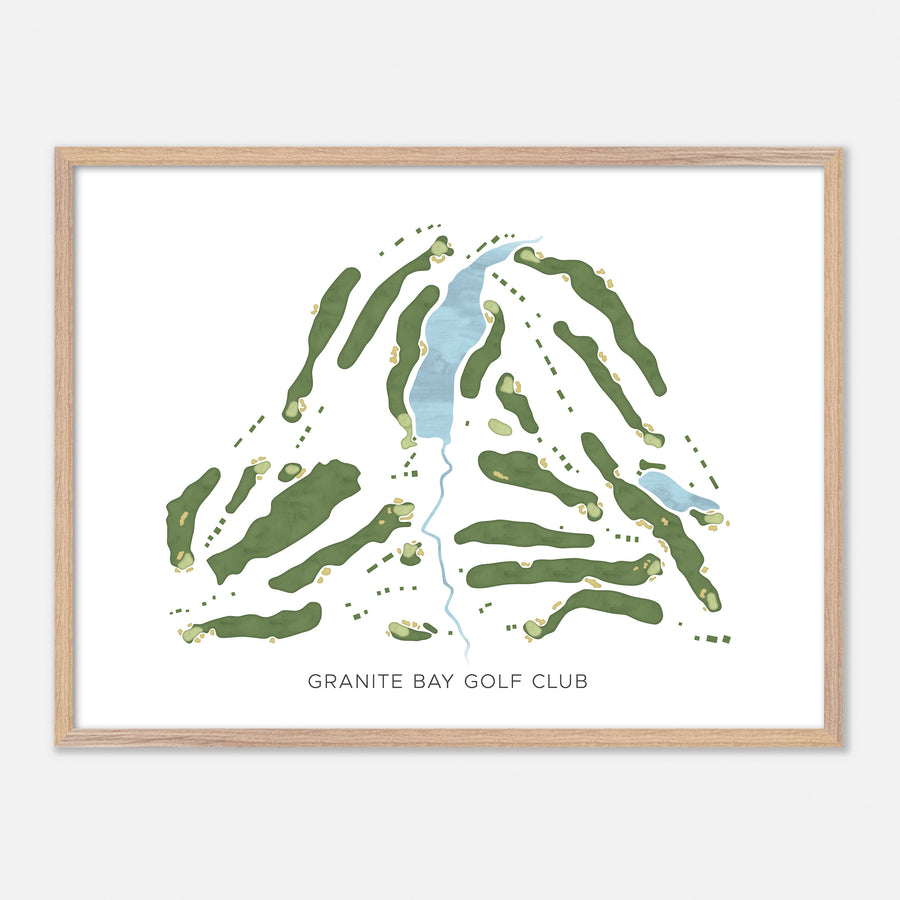 Print of Granite Bay Golf Club Modern Map