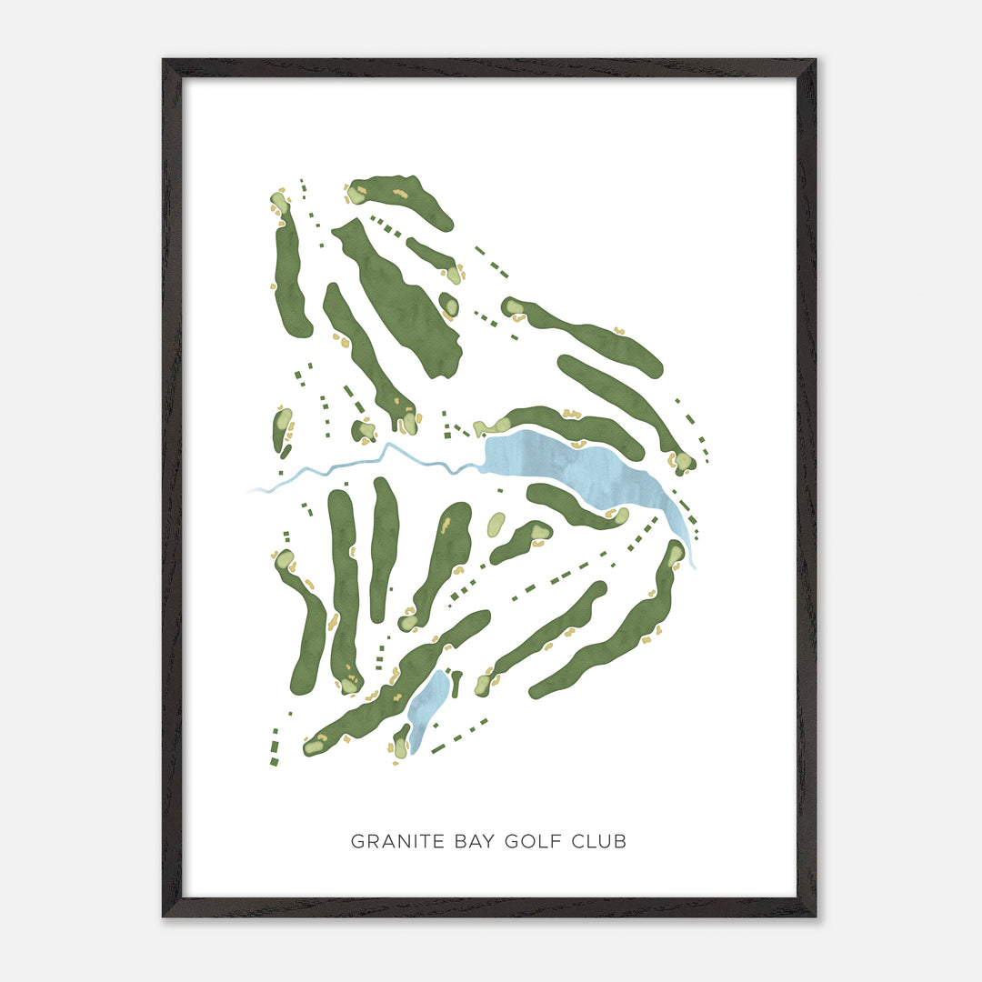 Print of Granite Bay Golf Club Modern Map