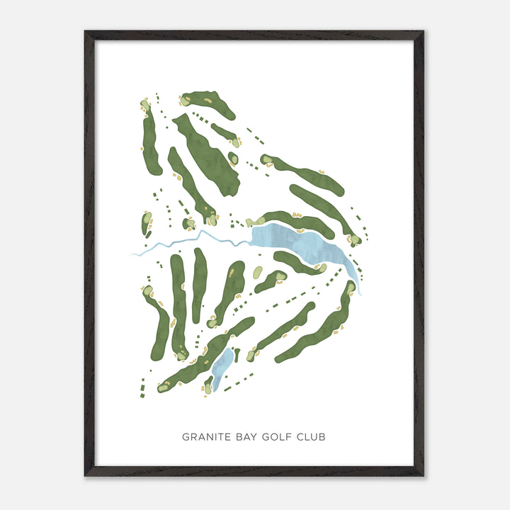 Print of Granite Bay Golf Club Modern Map