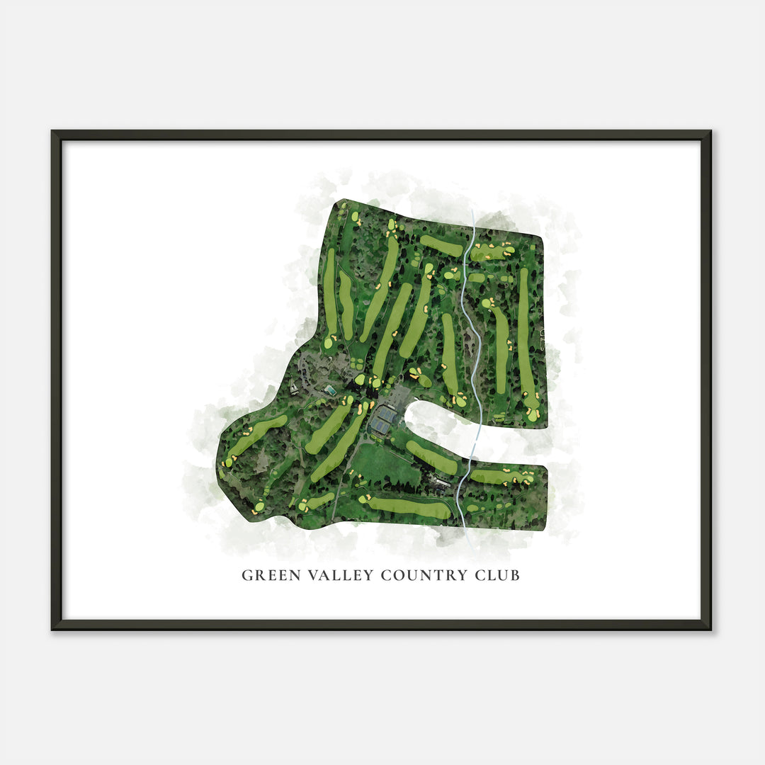 Print of Green Valley Country Club Classic Map