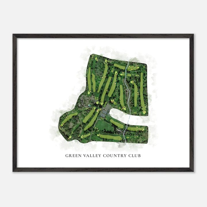 Print of Green Valley Country Club Classic Map