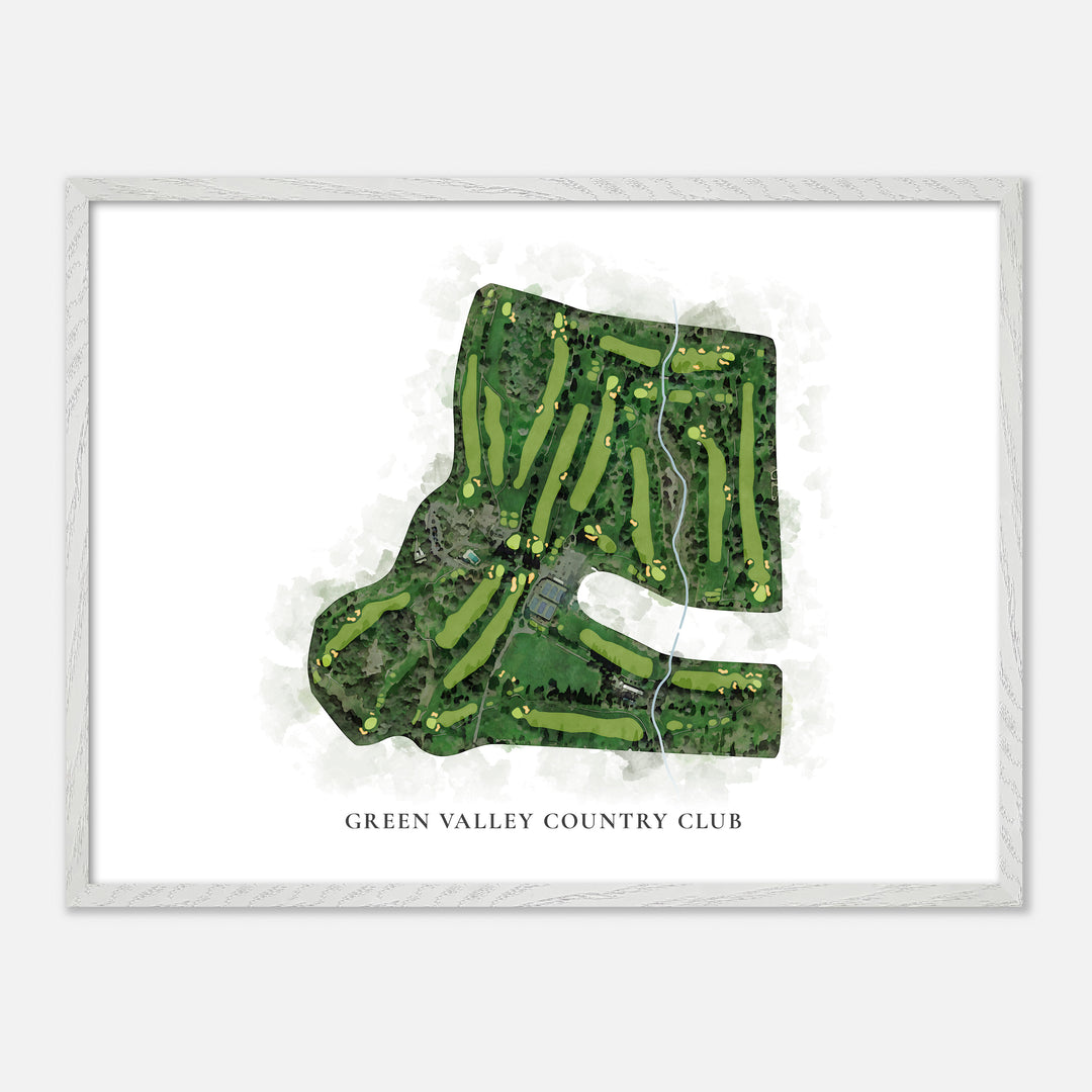 Print of Green Valley Country Club Classic Map