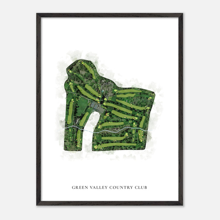 Print of Green Valley Country Club Classic Map