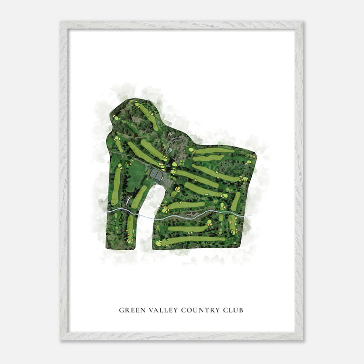 Print of Green Valley Country Club Classic Map