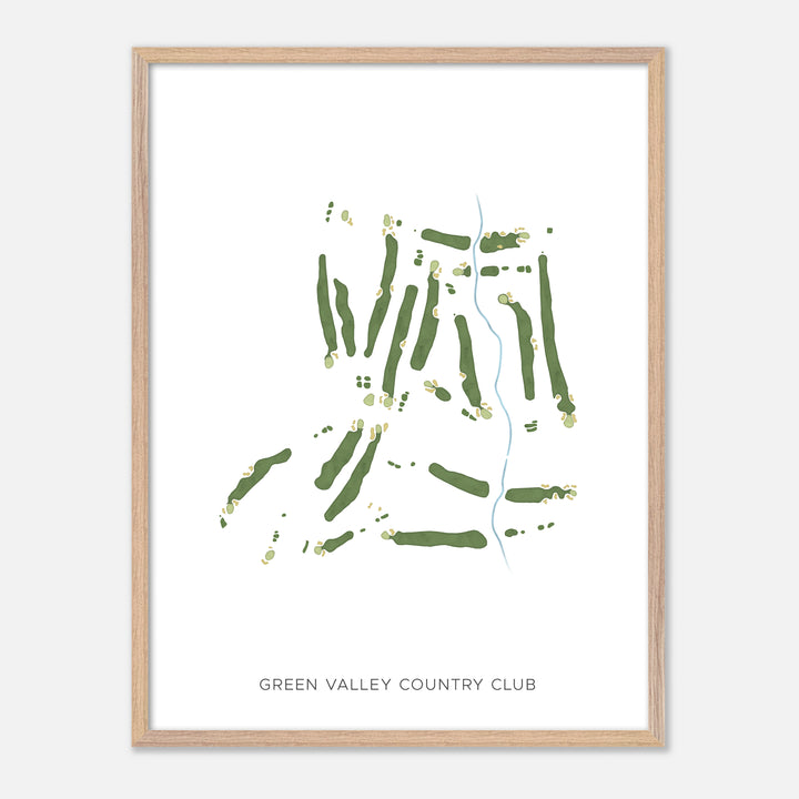 Print of Green Valley Country Club Modern Map