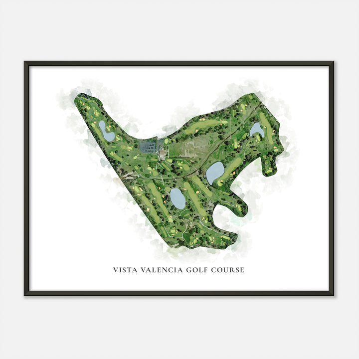 Print of Vista Valencia Golf Course Classic Map