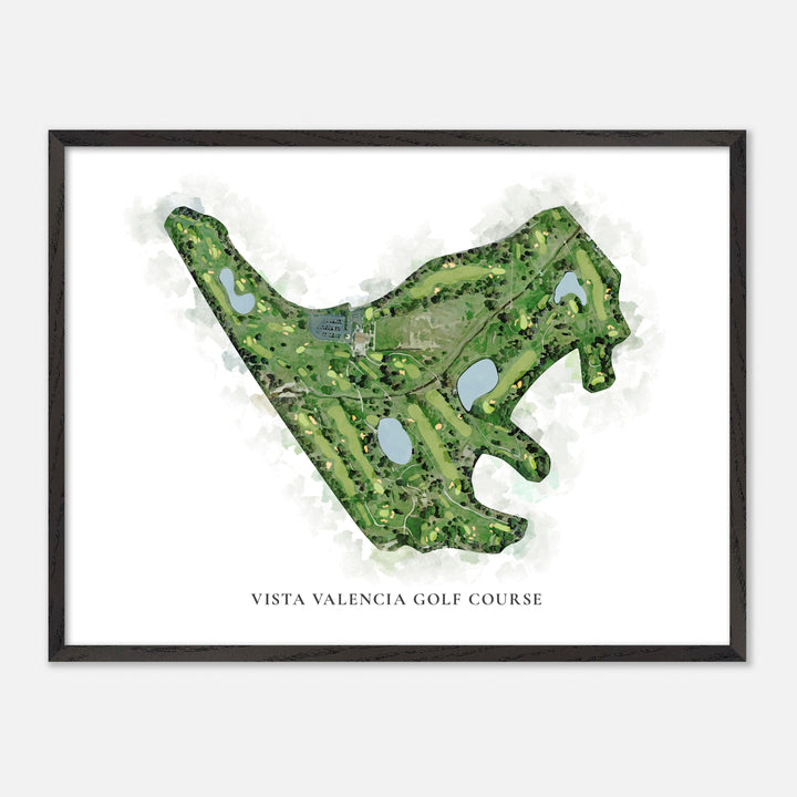 Print of Vista Valencia Golf Course Classic Map