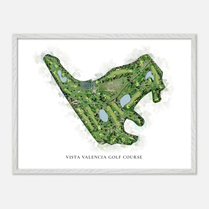 Print of Vista Valencia Golf Course Classic Map