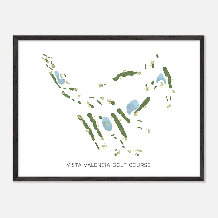 Print of Vista Valencia Golf Course Modern Map