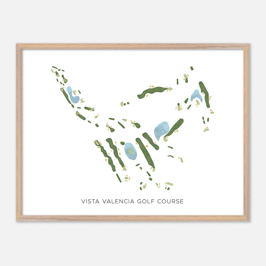 Print of Vista Valencia Golf Course Modern Map
