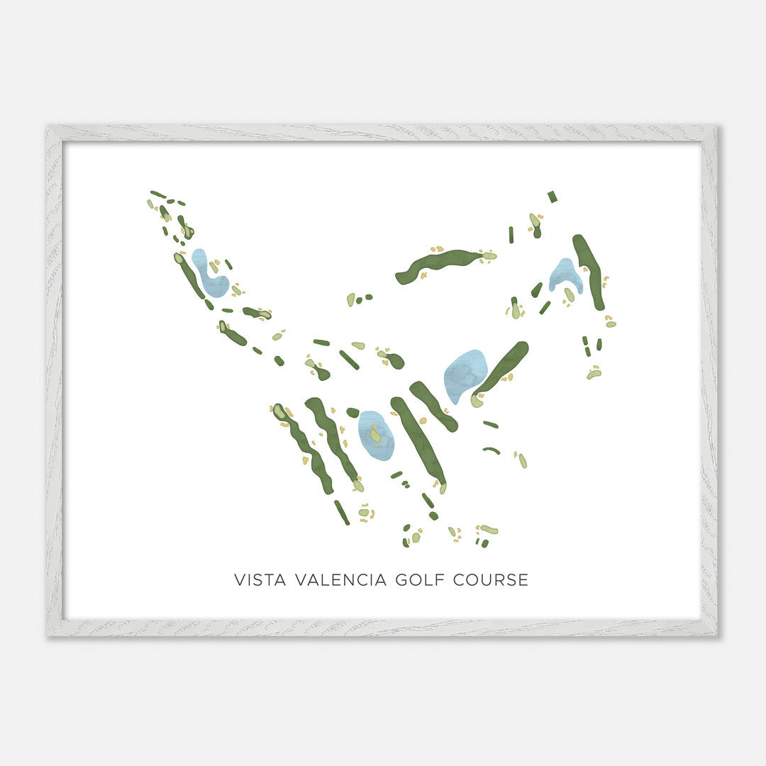 Print of Vista Valencia Golf Course Modern Map