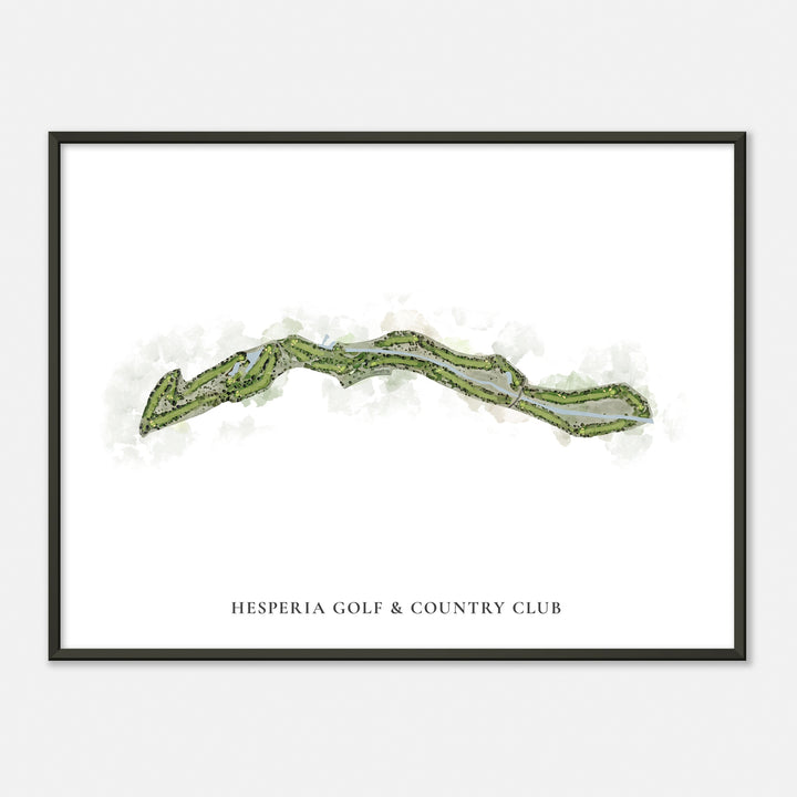 Print of Hesperia Golf & Country Club Classic Map