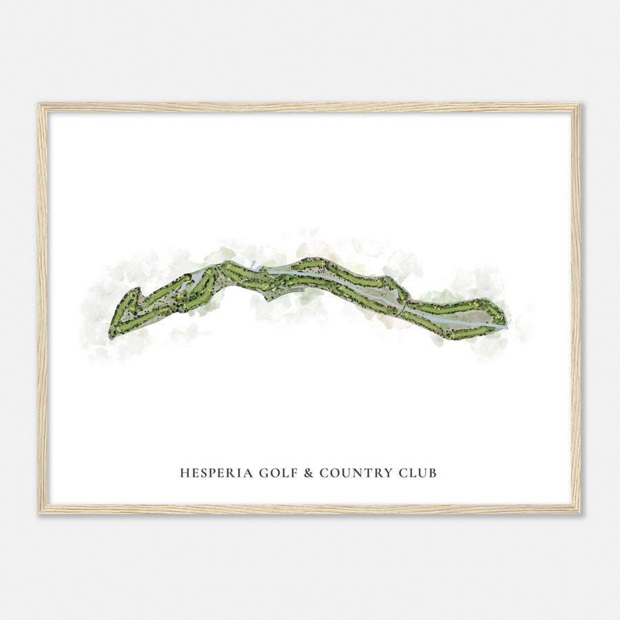 Print of Hesperia Golf & Country Club Classic Map