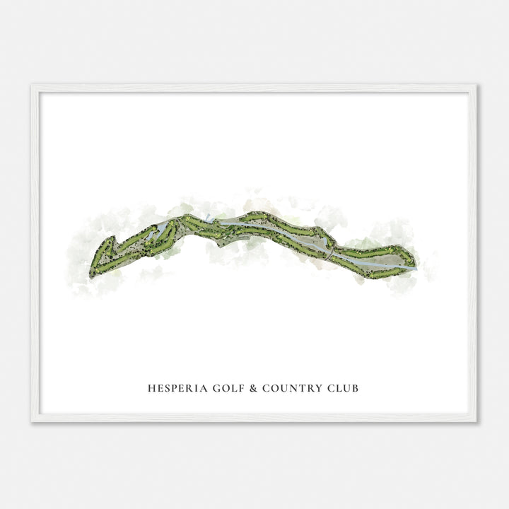 Print of Hesperia Golf & Country Club Classic Map