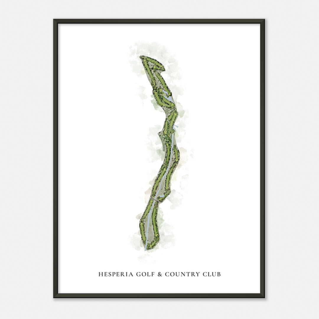 Print of Hesperia Golf & Country Club Classic Map