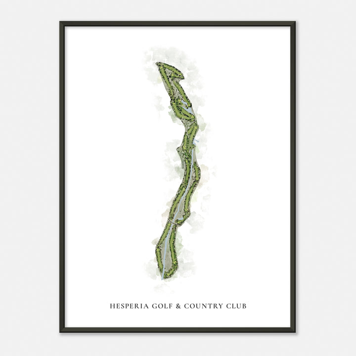 Print of Hesperia Golf & Country Club Classic Map