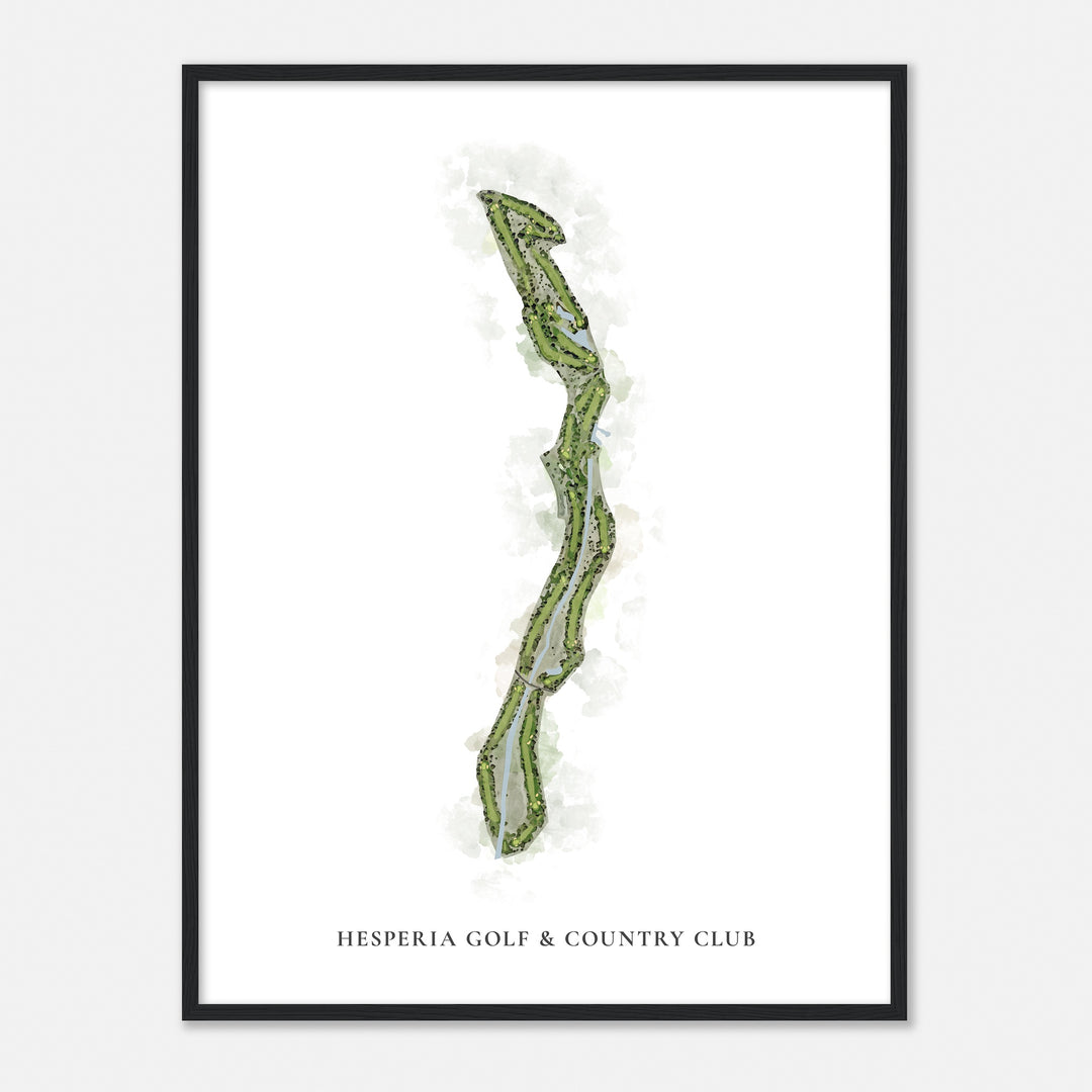 Print of Hesperia Golf & Country Club Classic Map